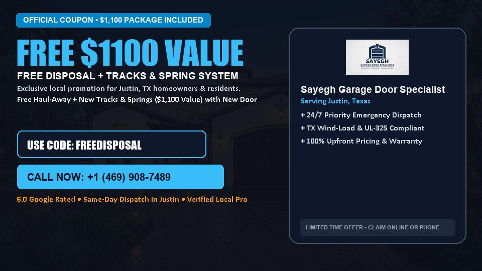 Sayegh Garage Door Specialist FREE Haul-Away & Heavy-Duty Tracks with New Door